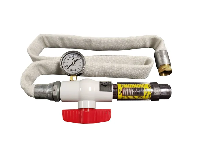 Sentry I flow meter with pressure gauge and hose kit