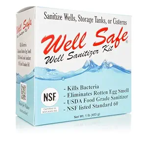 Well Safe well, storage tank, and cistern sanitizer kit